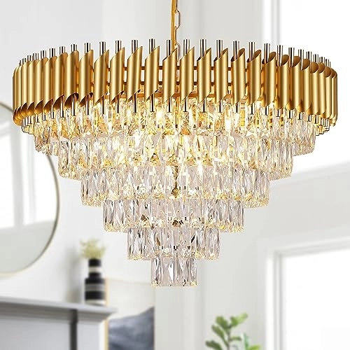 Crystal Chandeliers - 6-Tiers K9 Dimmable