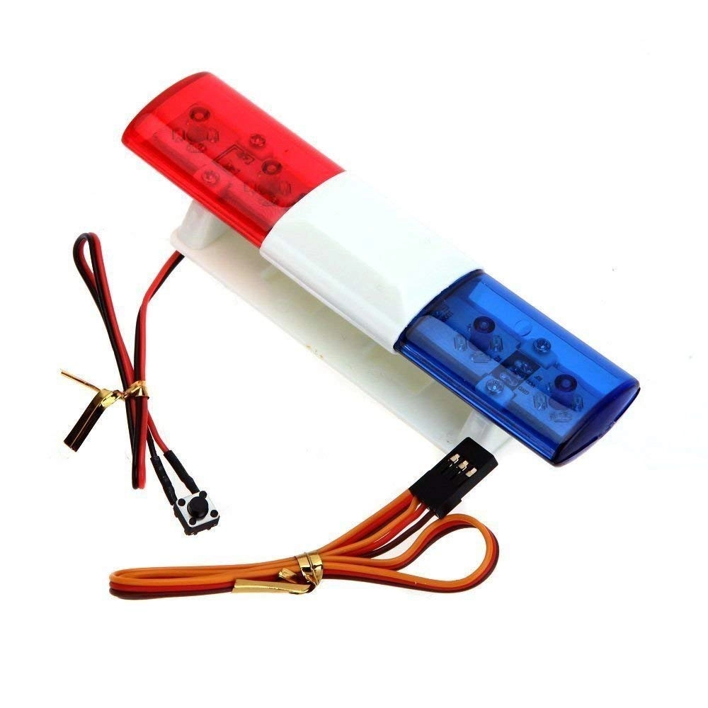 KEEDA LED Police Night Flash Light - Red & Blue 4.8V
