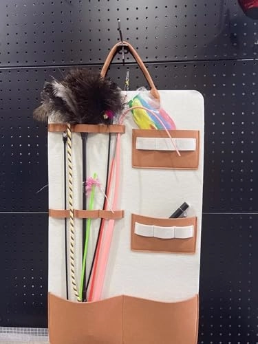 Cat Toy Storage Hanging Bag - Polyester