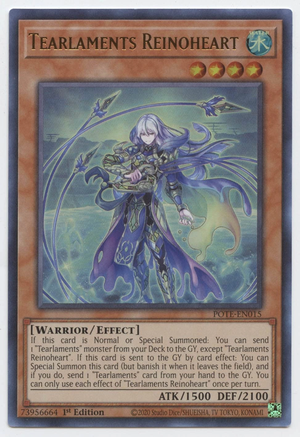 Yu-Gi-Oh! Tearlaments Reinoheart POTE-EN015 - 1st Edition