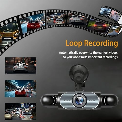 4 Channel Car Dashcam - 1080P