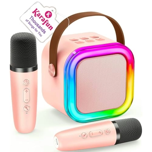 Mini Karaoke Machine - 2 Wireless Mics