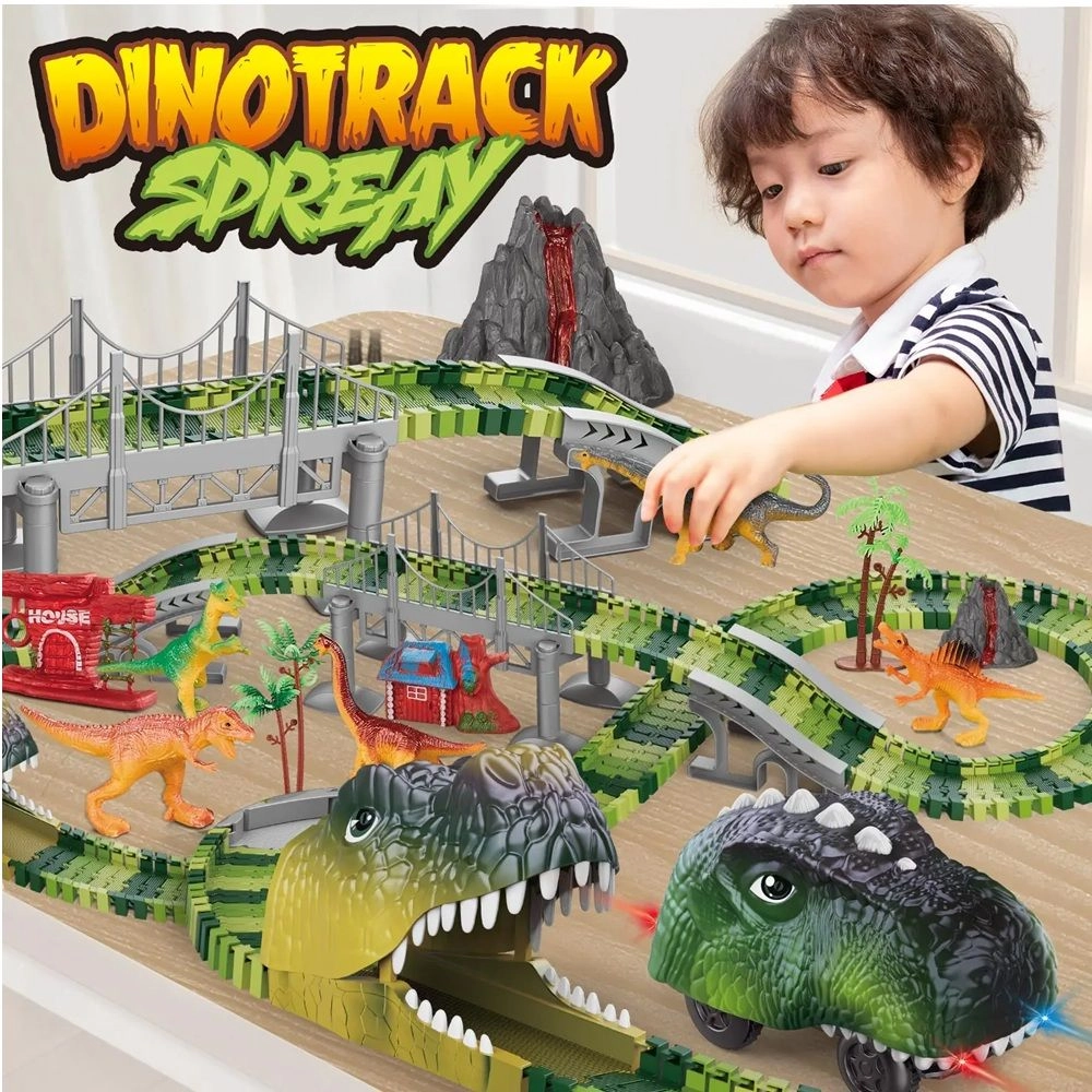 Dinosaur Themed Race Track - 183 Pcs
