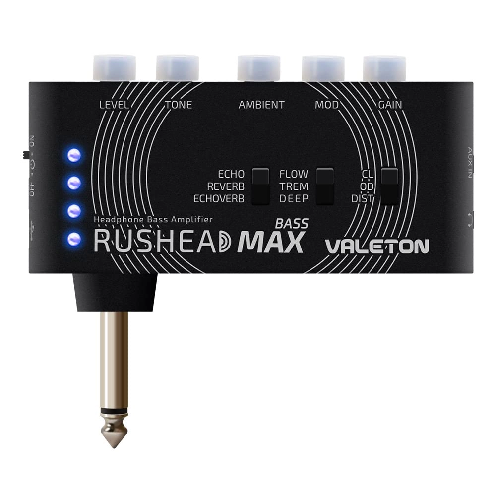 VALETON Rushead Max Bass - Headphone amp USB Rechargeable Portable