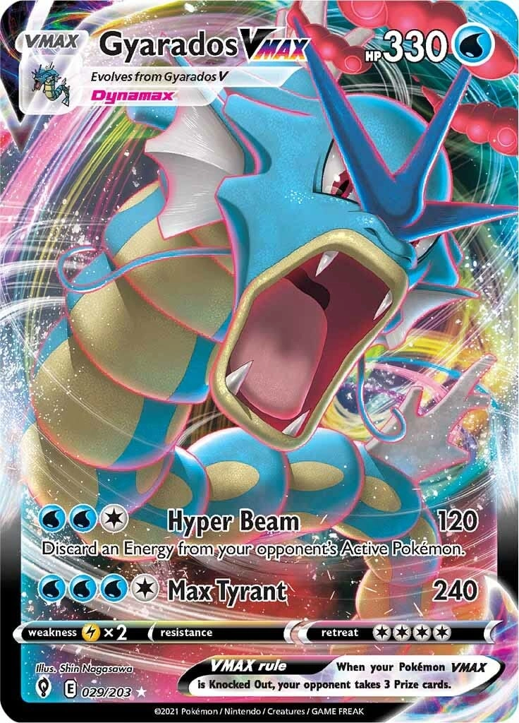 Pokemon USA, Inc. Gyarados VMAX - 029/203 Evolving Skies