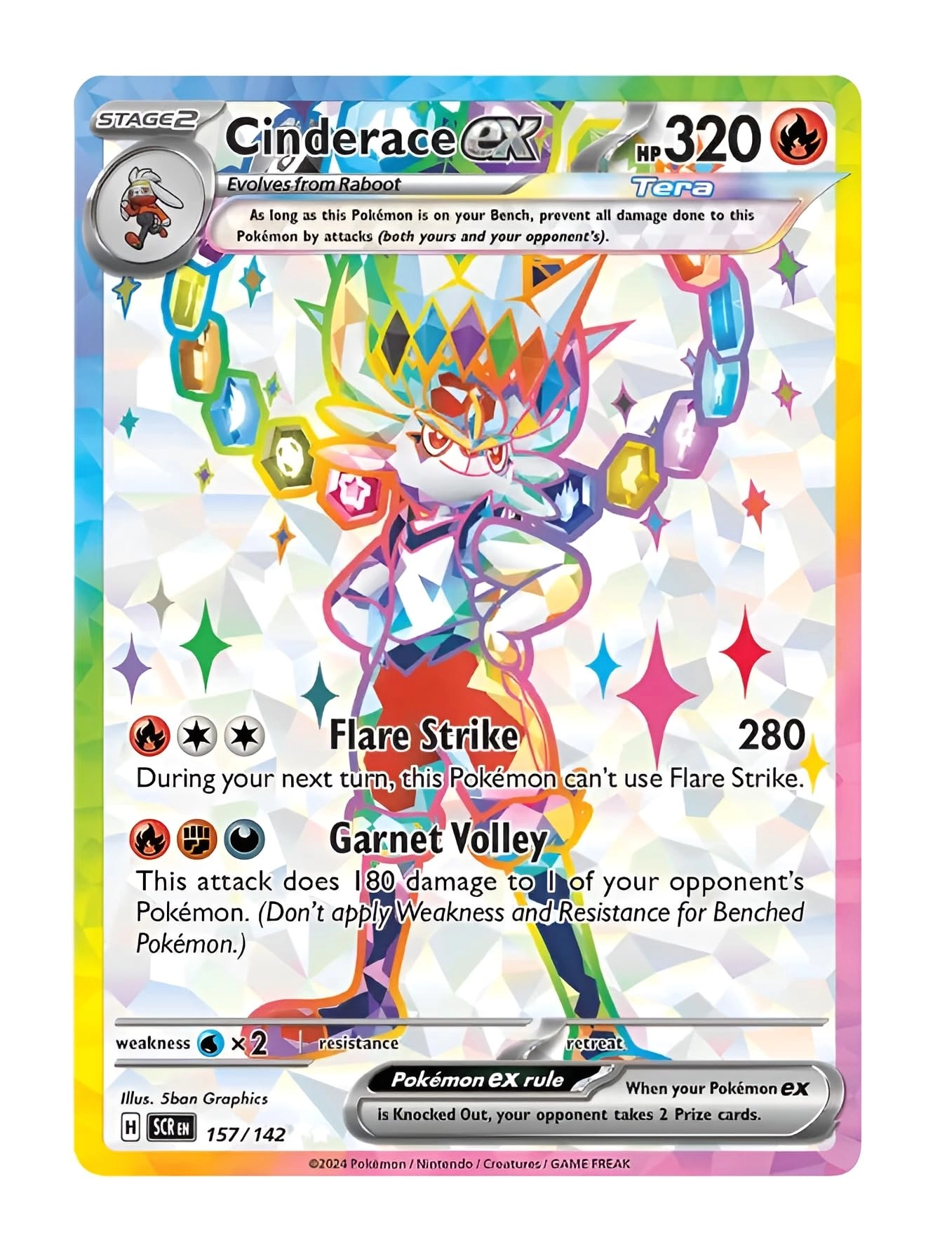Pokémon Pokemon Cinderace ex 157/142