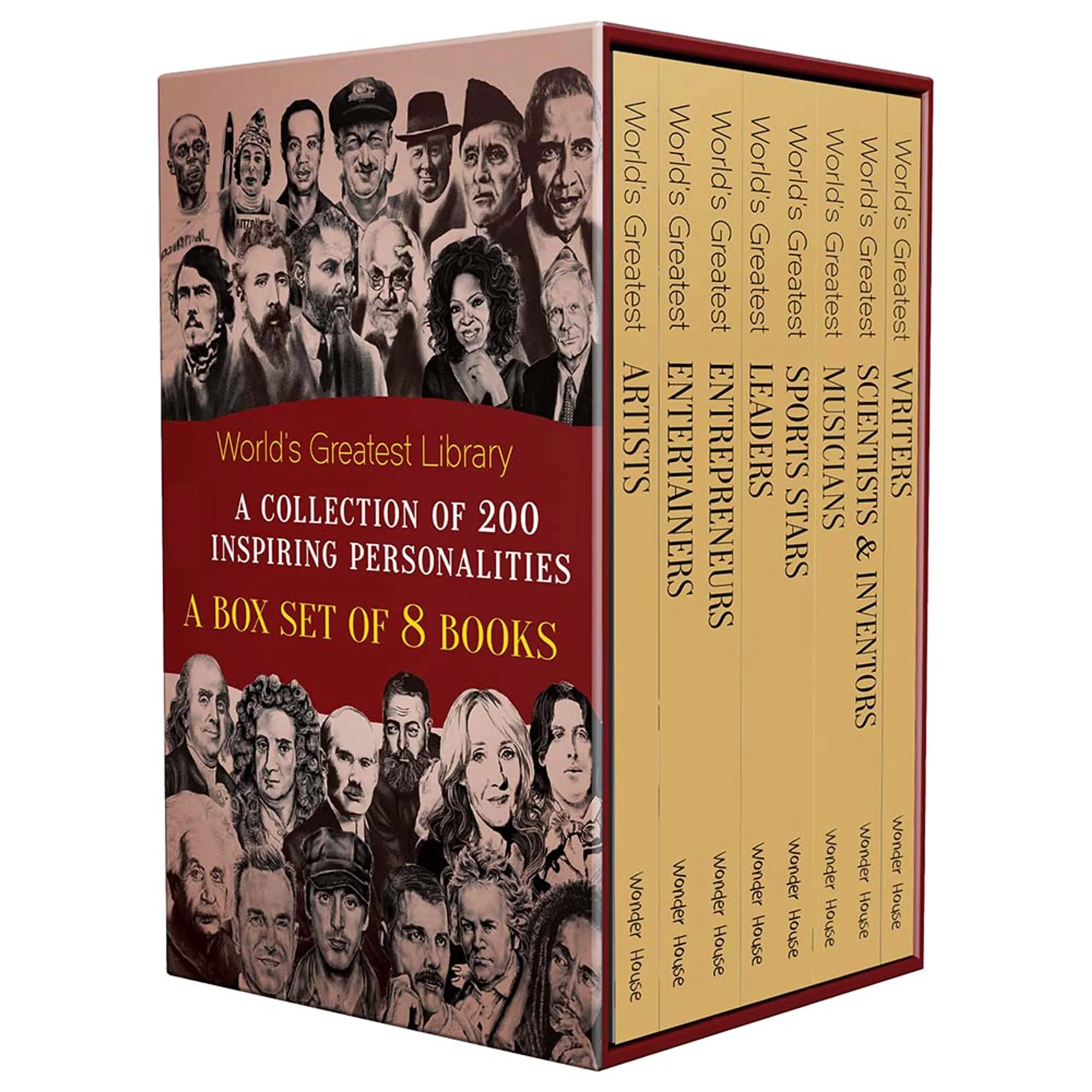 A Collection of 200 Inspiring Personalities - 8 Books | Box Set