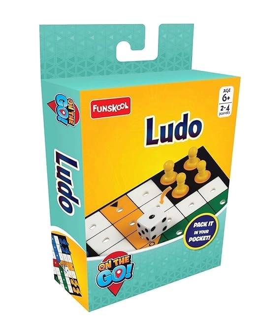 Funskool Travel Ludo - Portable Multicolor