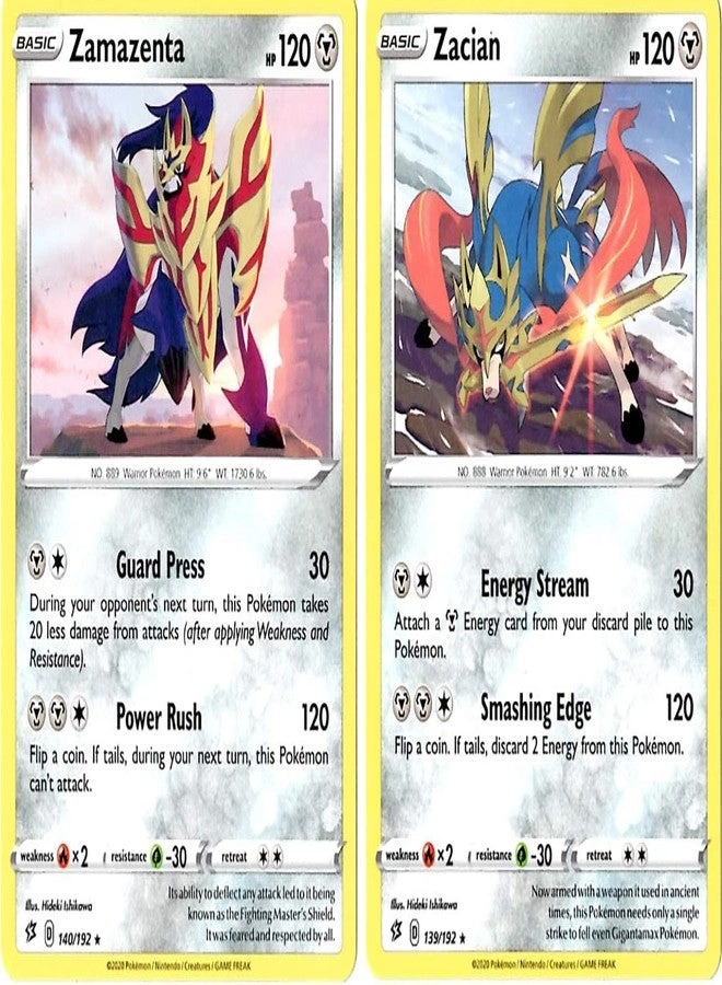 Zacian 139/192 + Zamazenta 140/192