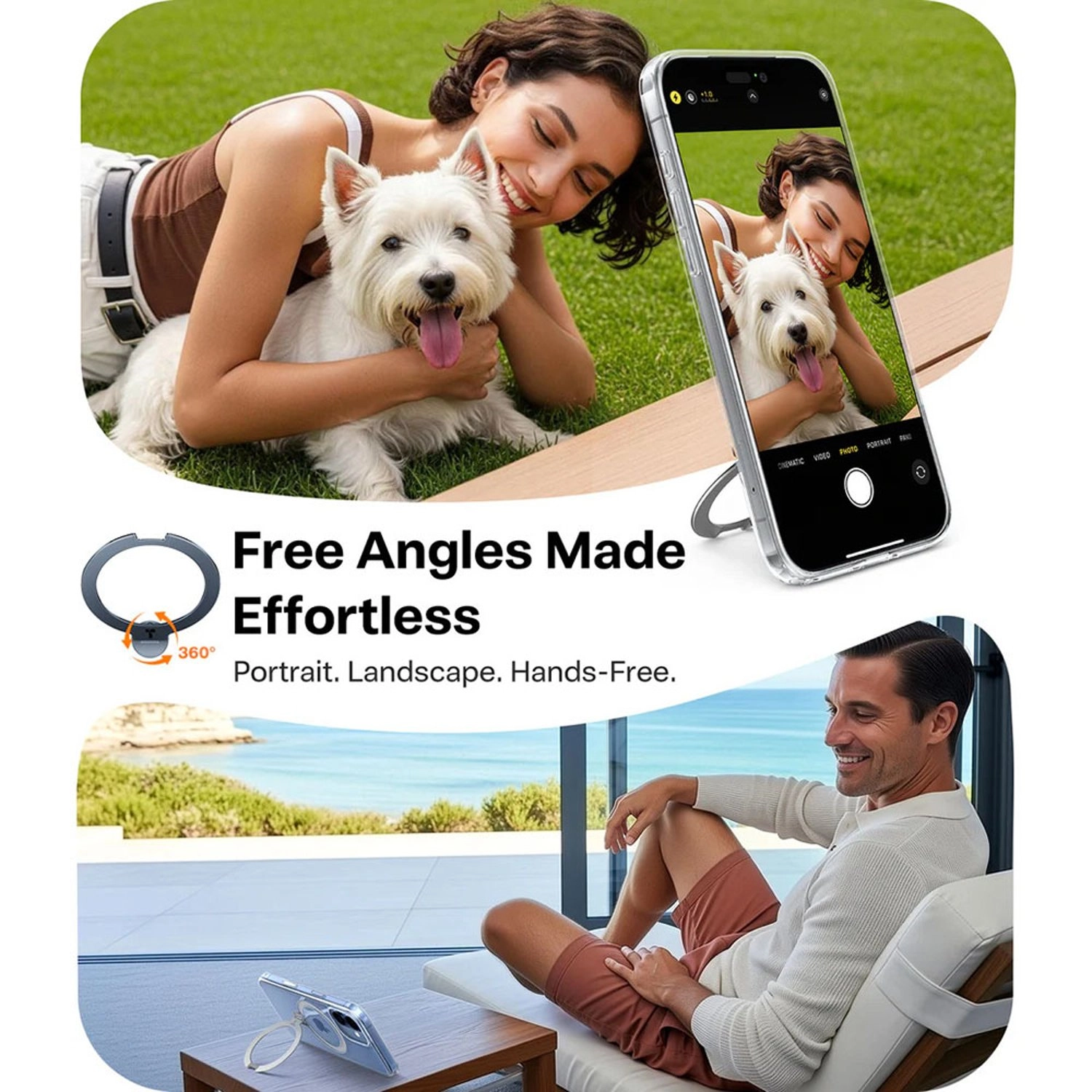 Ostand Spin Series Case with MagSafe for iPhone 17