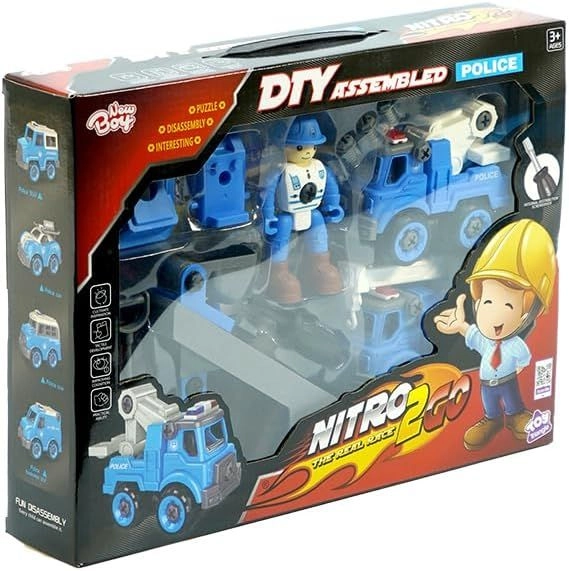 Assembling Car Set Police - 11pcs