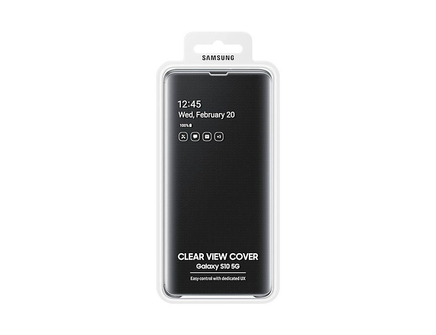 Clear View Flip Case for Galaxy S10 Plus