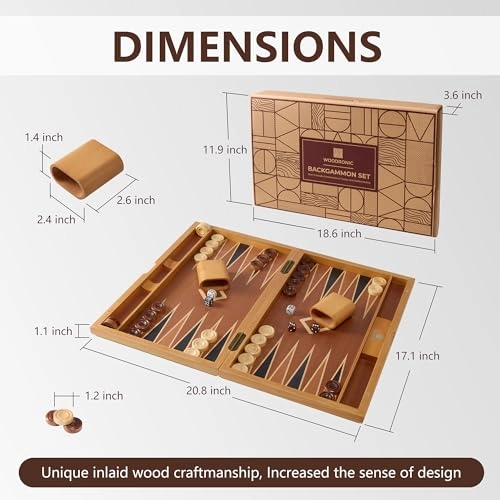 Backgammon - Wooden Folding