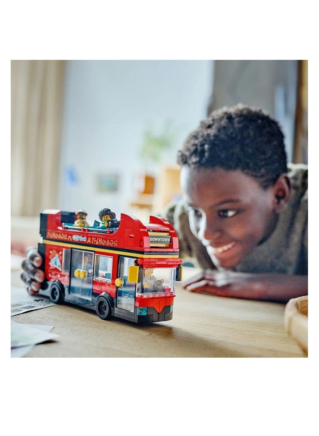 City Double-Decker Sightseeing Bus (60407) - Red 5 minifigures