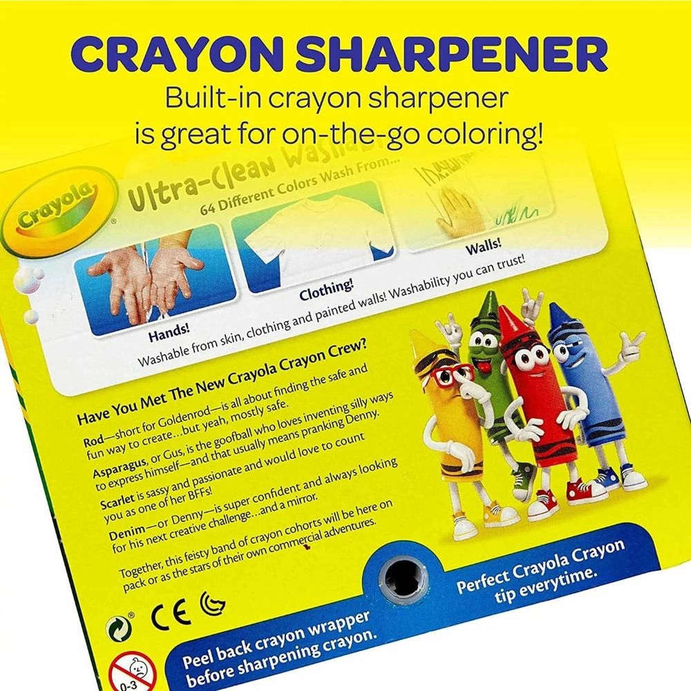 Ultra Clean Washable Crayons - 64 piece(s)