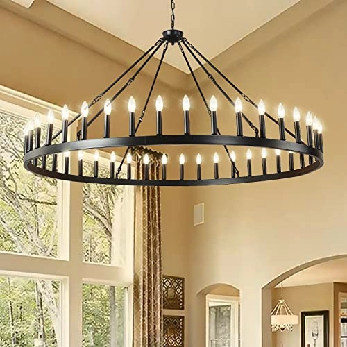 Wagon Wheel Chandelier - 12" 20" 39"