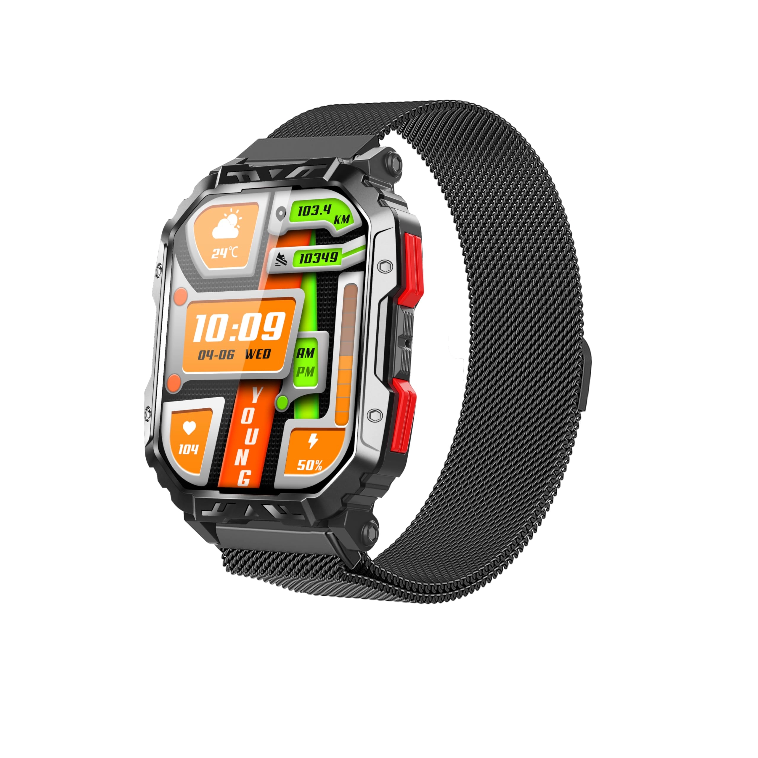 Military Smart Watch - 2.1"