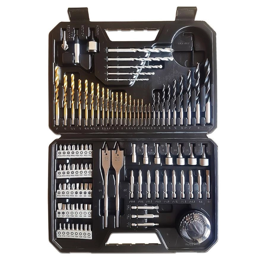 Pro Mixed Drill Bit Set - 103 piece(s) Hardened steel