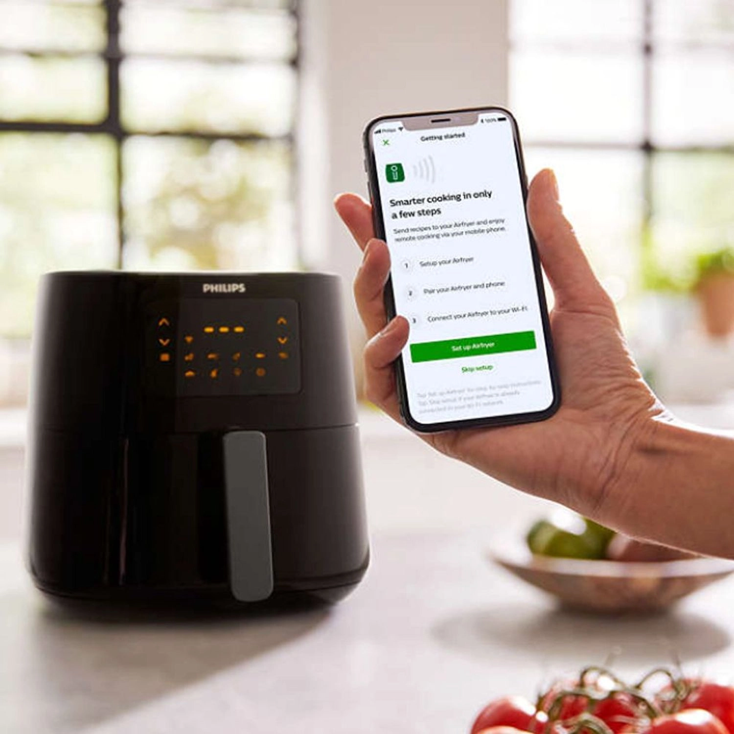 Essential Air fryer XL HD9280/91 - NutriU App compatibility Rapid Air Technology