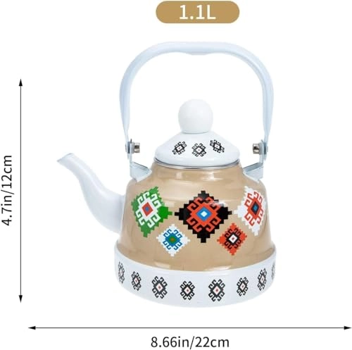 Enameled Teakettle - 2.5 Liter