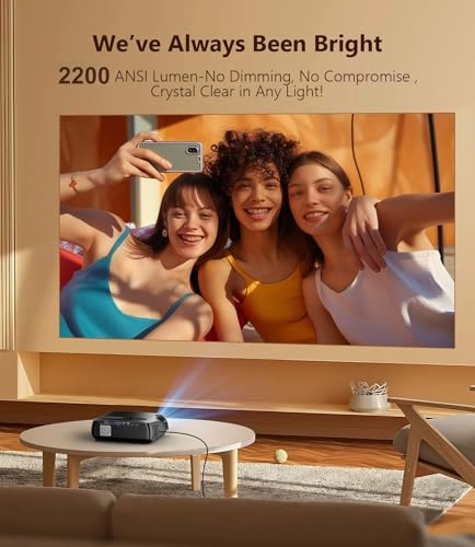 Google TV Projector 2200 ANSI Lumens 3840 x 2160 Pixels