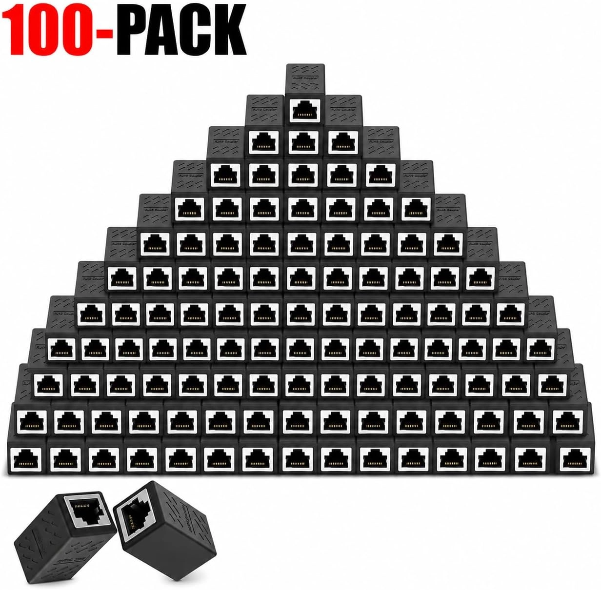 RJ45 Coupler - 100-Pack 1000Mbps