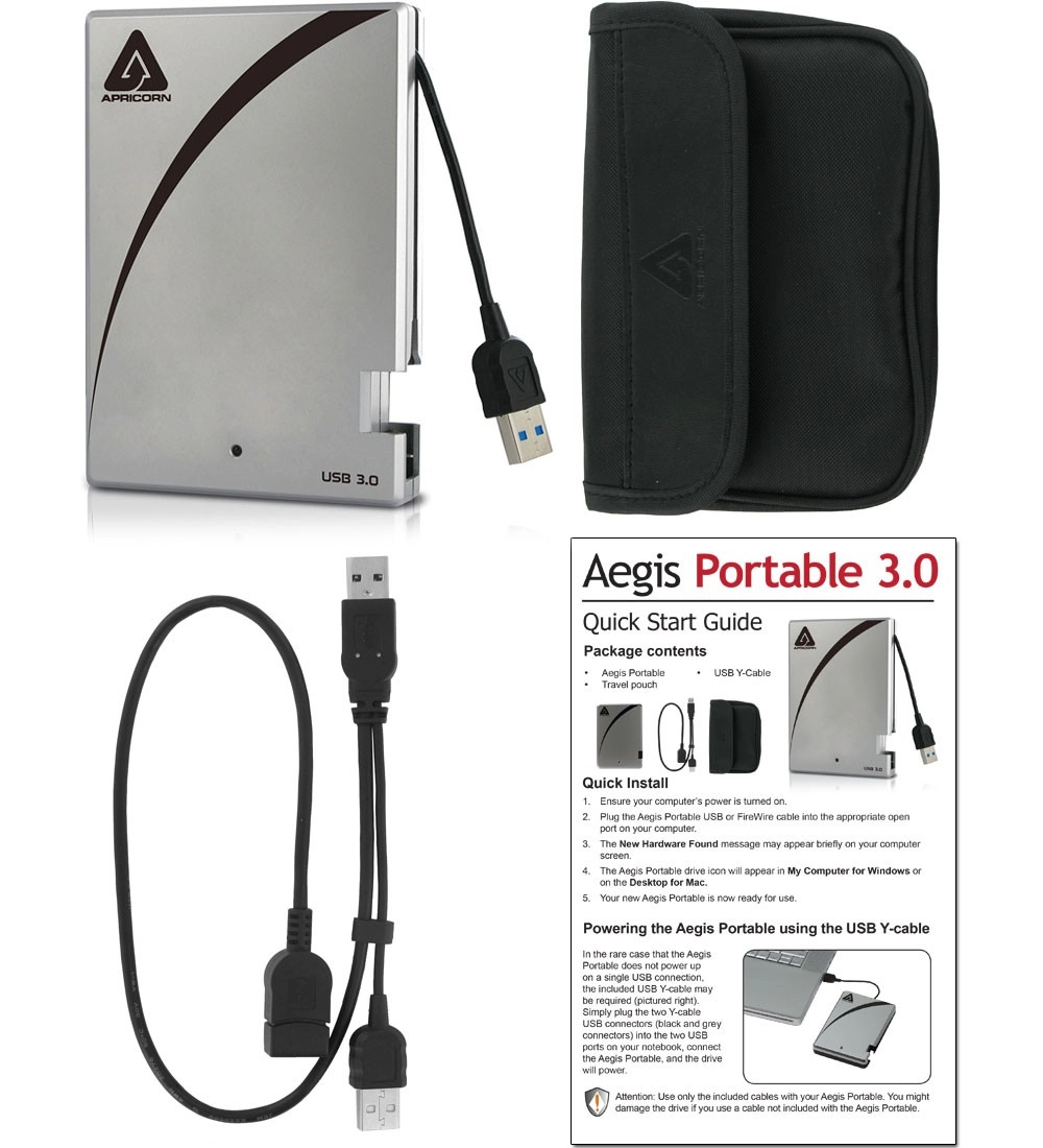 Aegis Padlock 3.0 - 5400 RPM 500 GB 2.5-inch HDD