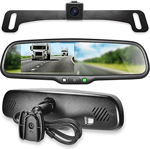 Rear View Mirror - 4.3" LCD + Backup Camera - 170°