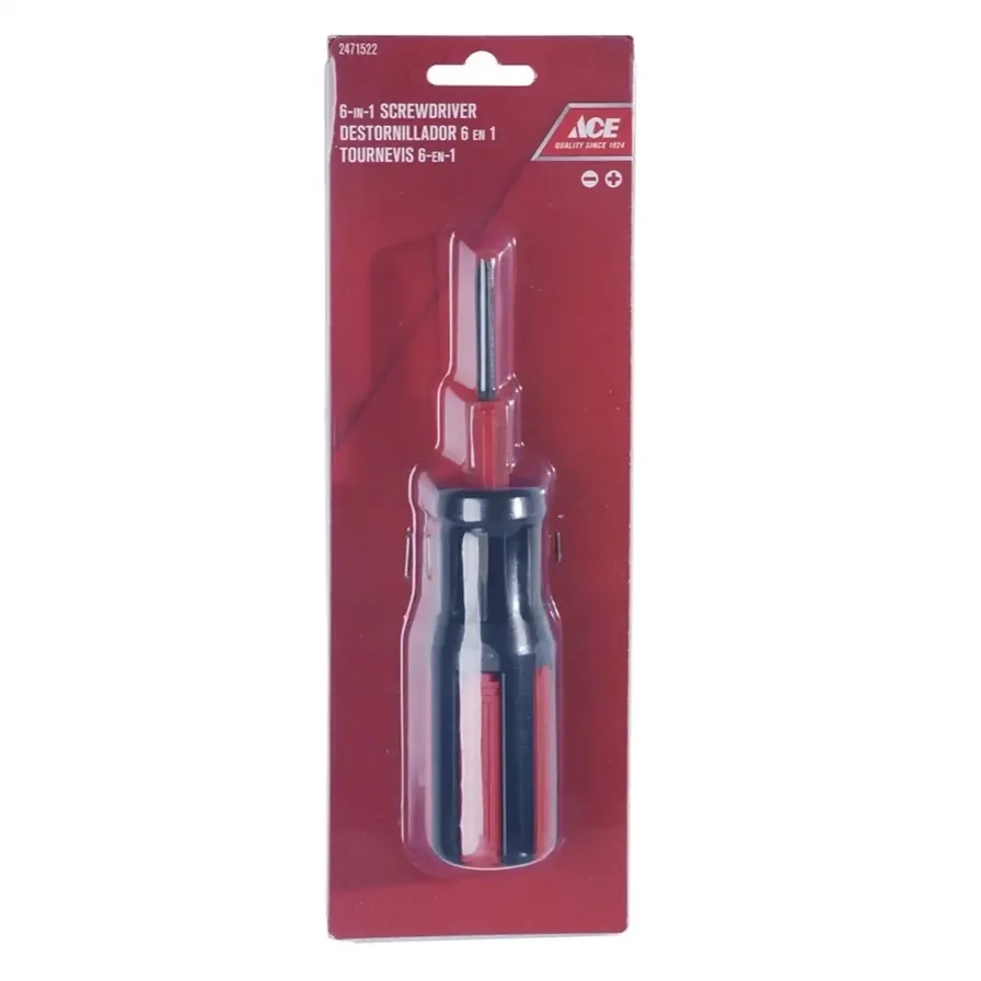 ACE Slotted & Phillips Screwdriver - 6-in-1