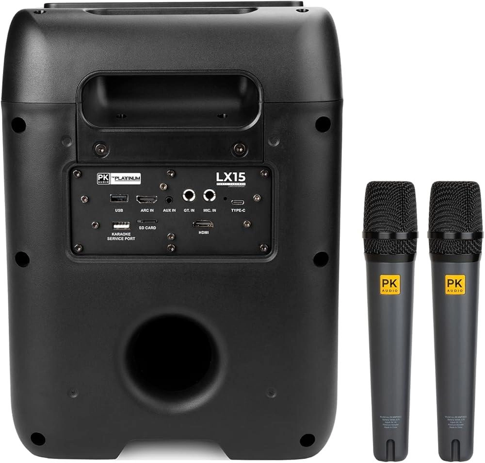 LX15 - Dual Wireless with Echo Effect 1200W PMPO