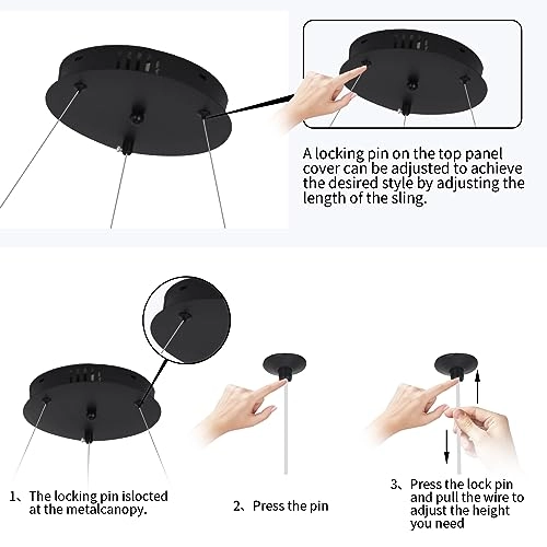 Modern LED Chandelier - 100cm