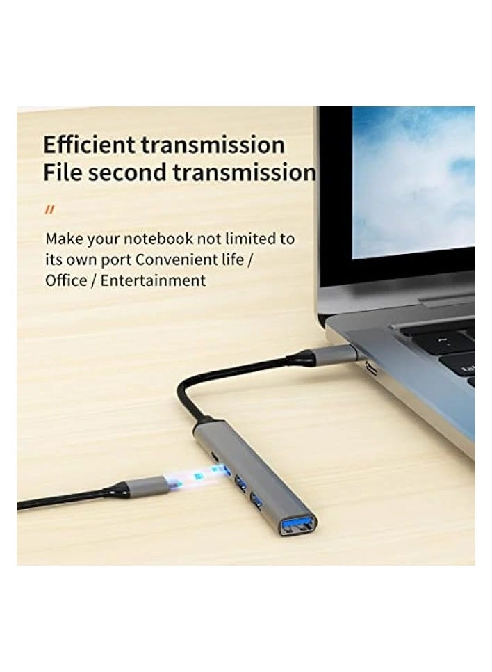 5 in 1 USB C Multiport Adapter Hub - 65W PD USB 3.0