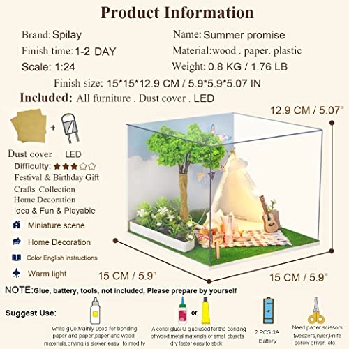 DIY Miniature Dollhouse Kit - 124 scale