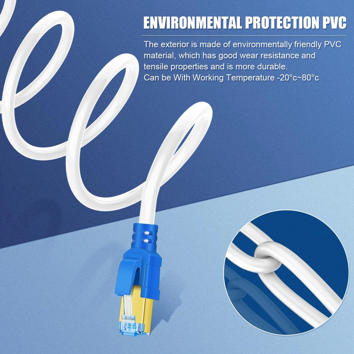 Cat 8 Ethernet Cable - 75 ft