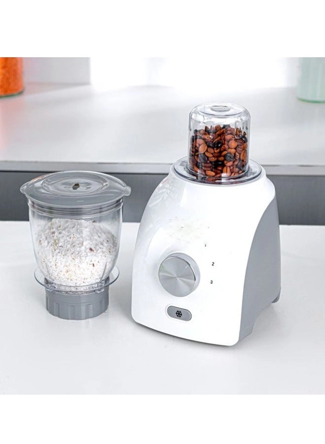 2 IN 1 BLENDER - Grinder attachment Stainless Steel Blades