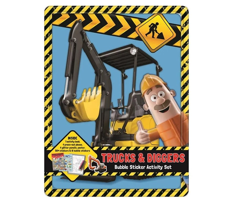 Trucks And Diggers Activity Case - 5+