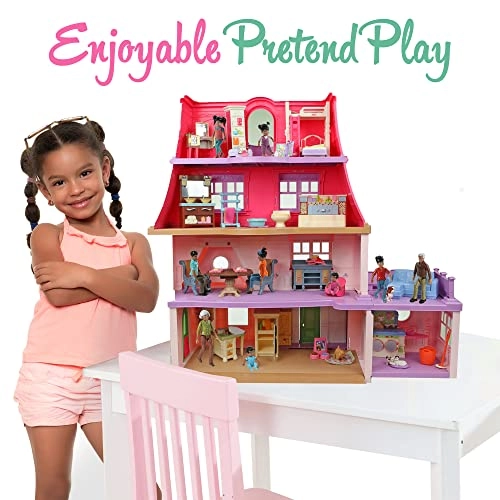 Sweet Li'l Family Dollhouse People - Set of 9 Plastic Ages 3+