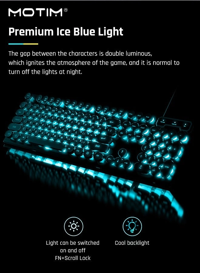 Mechanical Gaming Keyboard + Gaming Mouse - EN Wired
