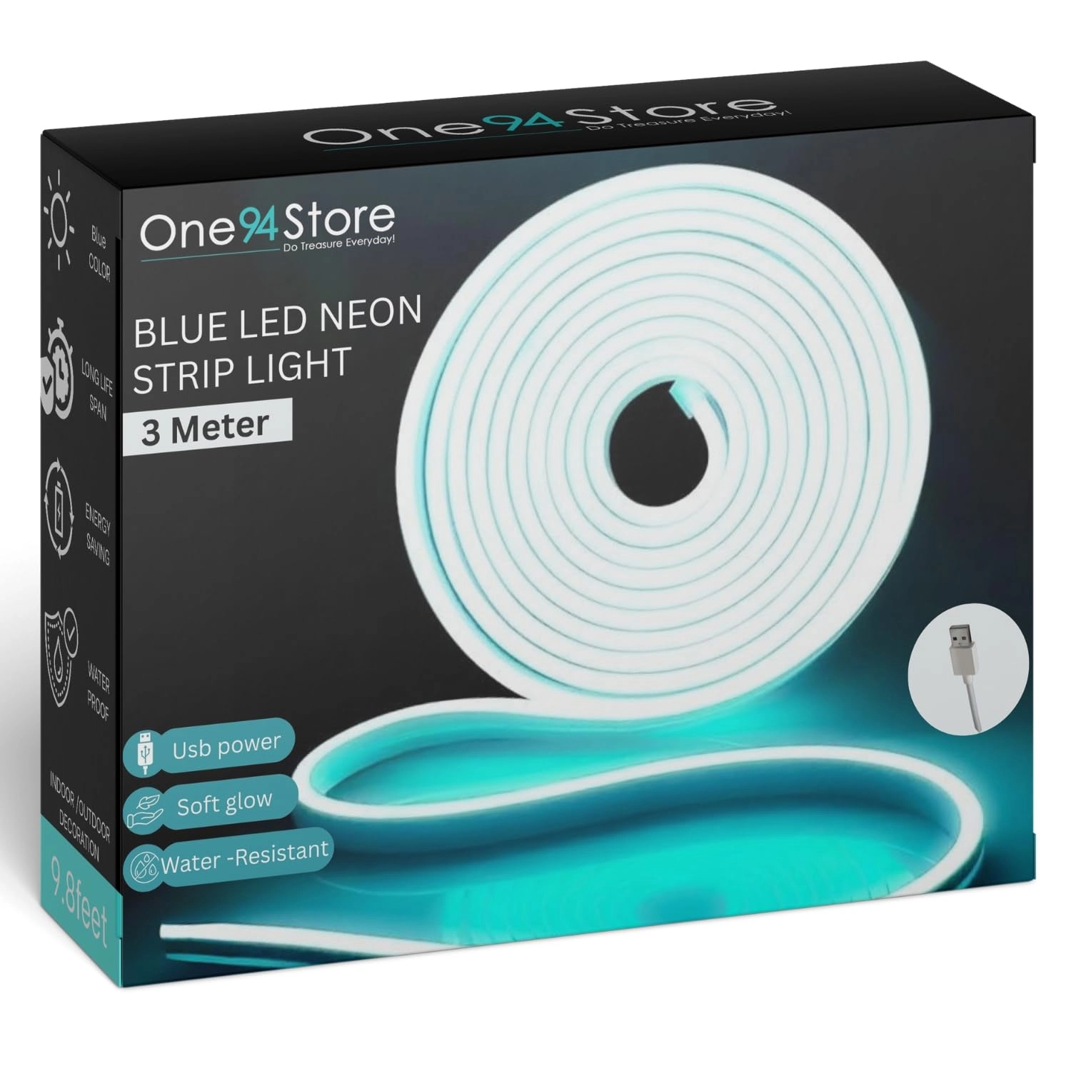 X4Cart, Indore LED Neon Strip Light - 3M