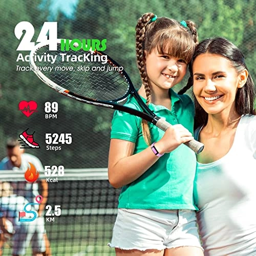 Fitness Tracker Watch - IP68 Waterproof Heart Rate Sleep Monitor