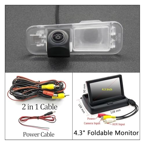 Reversing Camera - Night vision Cam 4.3 Fold Wireles 1280 x 720