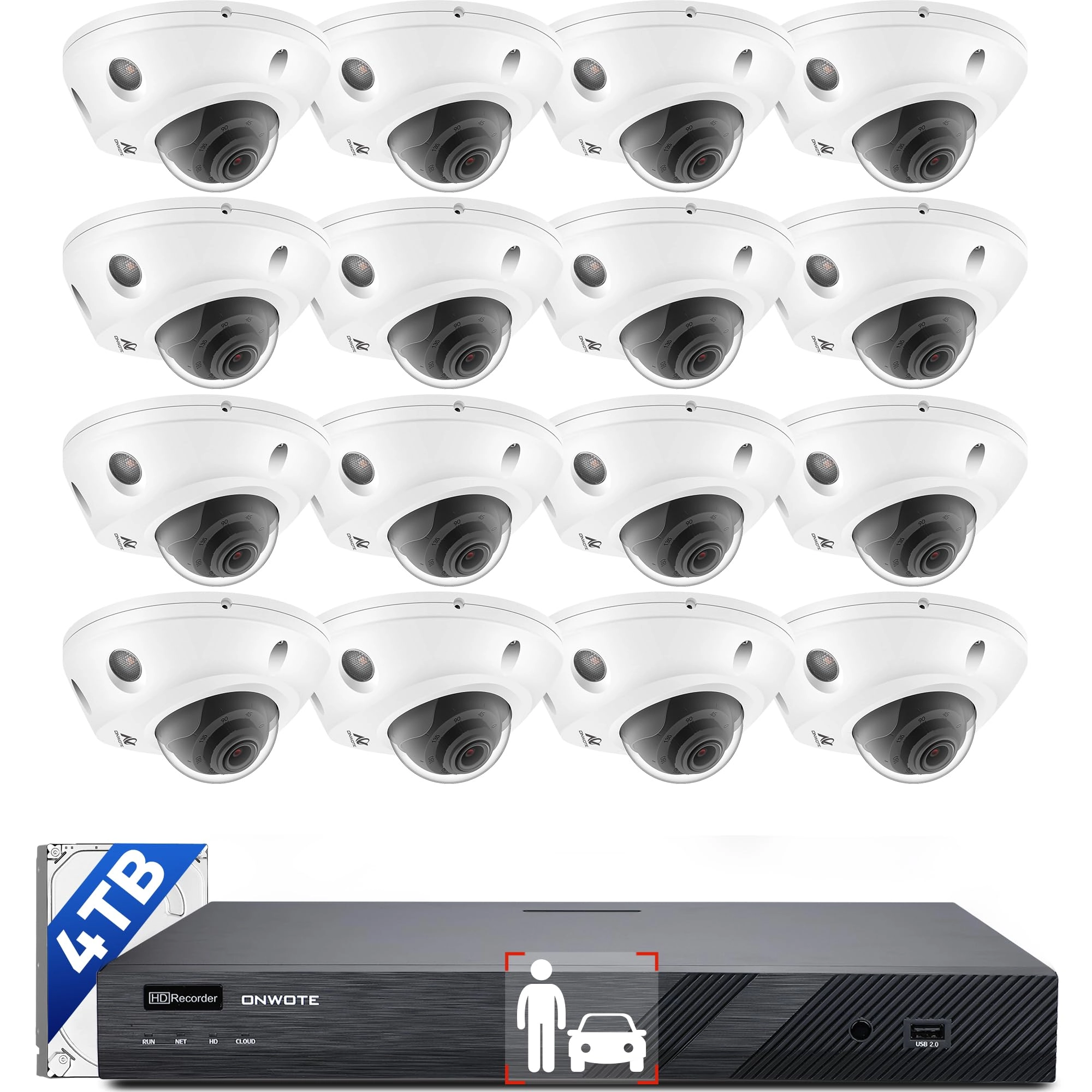 NVR PoE Security Camera System - 16 Channel