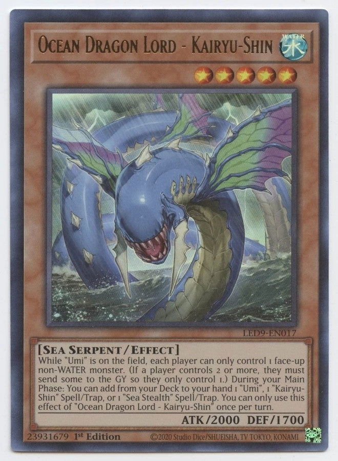 Yu-Gi-Oh! Ocean Dragon Lord Kairyu-Shin LED9-EN017