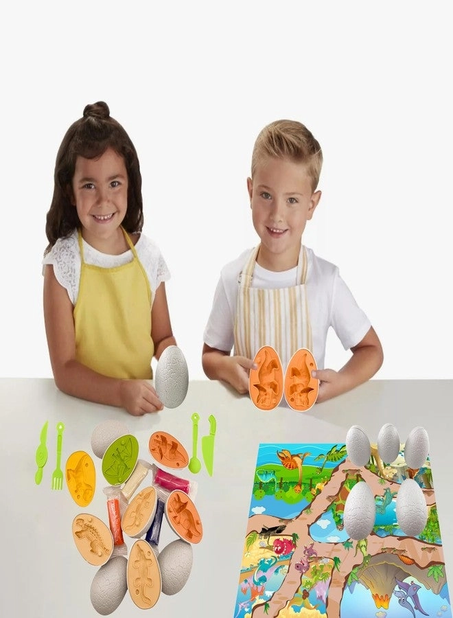 Playdough Dinosaur Eggs - 4-8