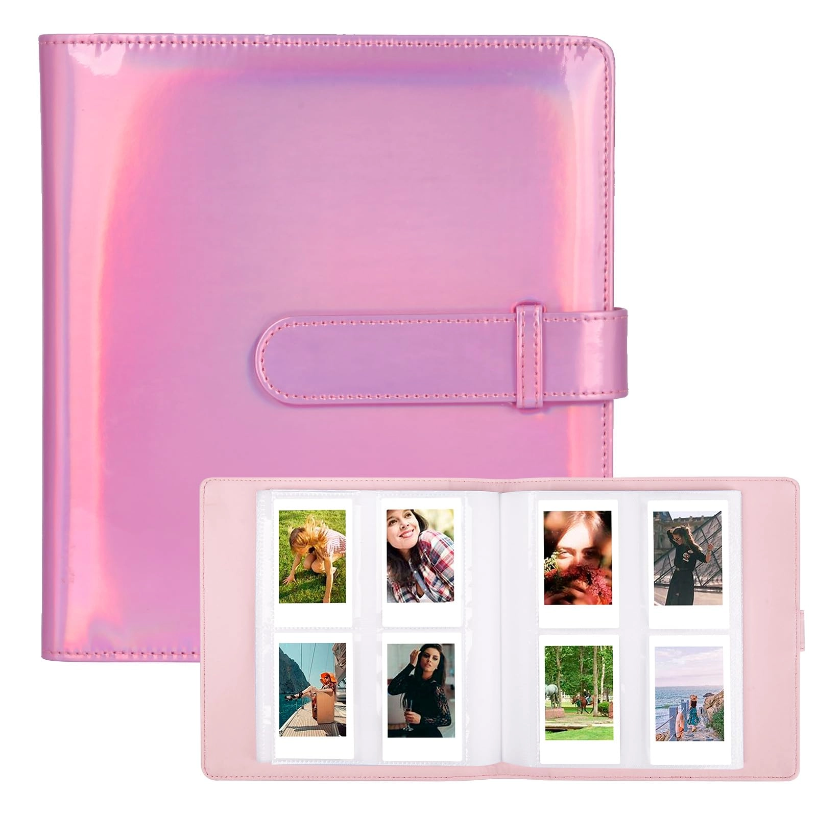 2x3" 256 Pockets PU Leather Photo Album