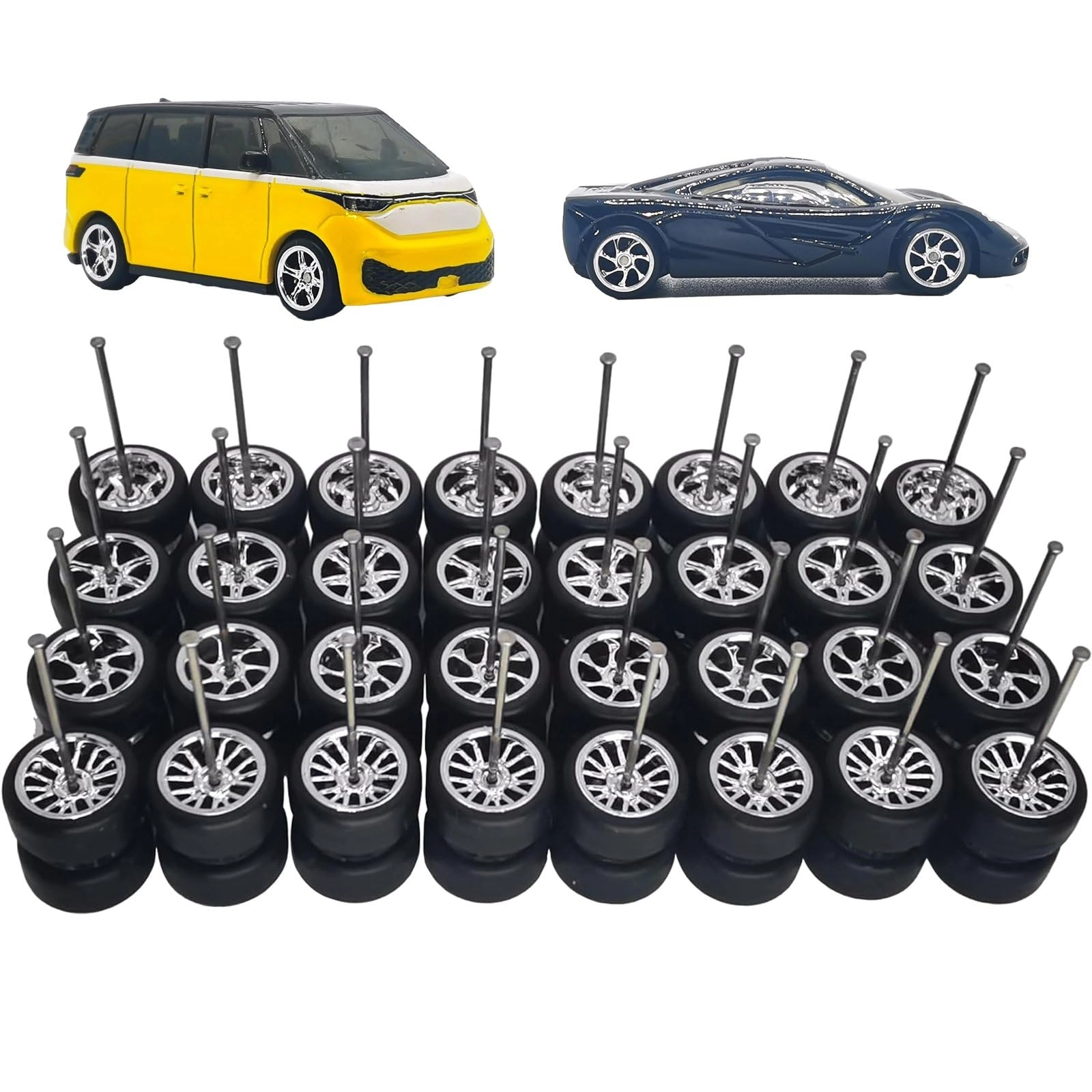 fopytu Rubber Wheels Set - 1/64