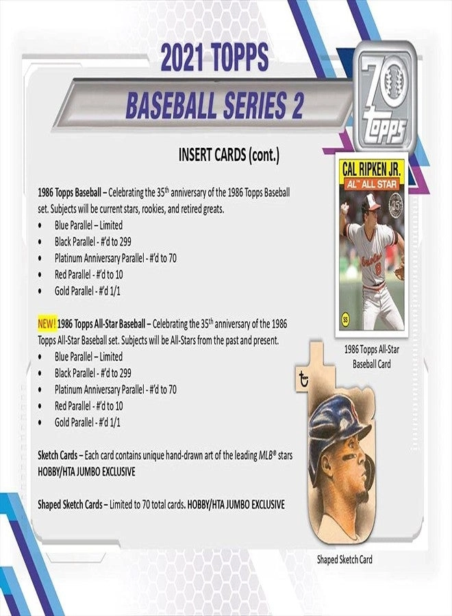 2021 Series 2 Baseball Hanger Pack - 67 pcs