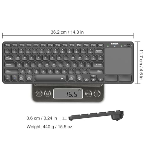 Universal Backlit Bluetooth Touch TV Keyboard - US Wireless