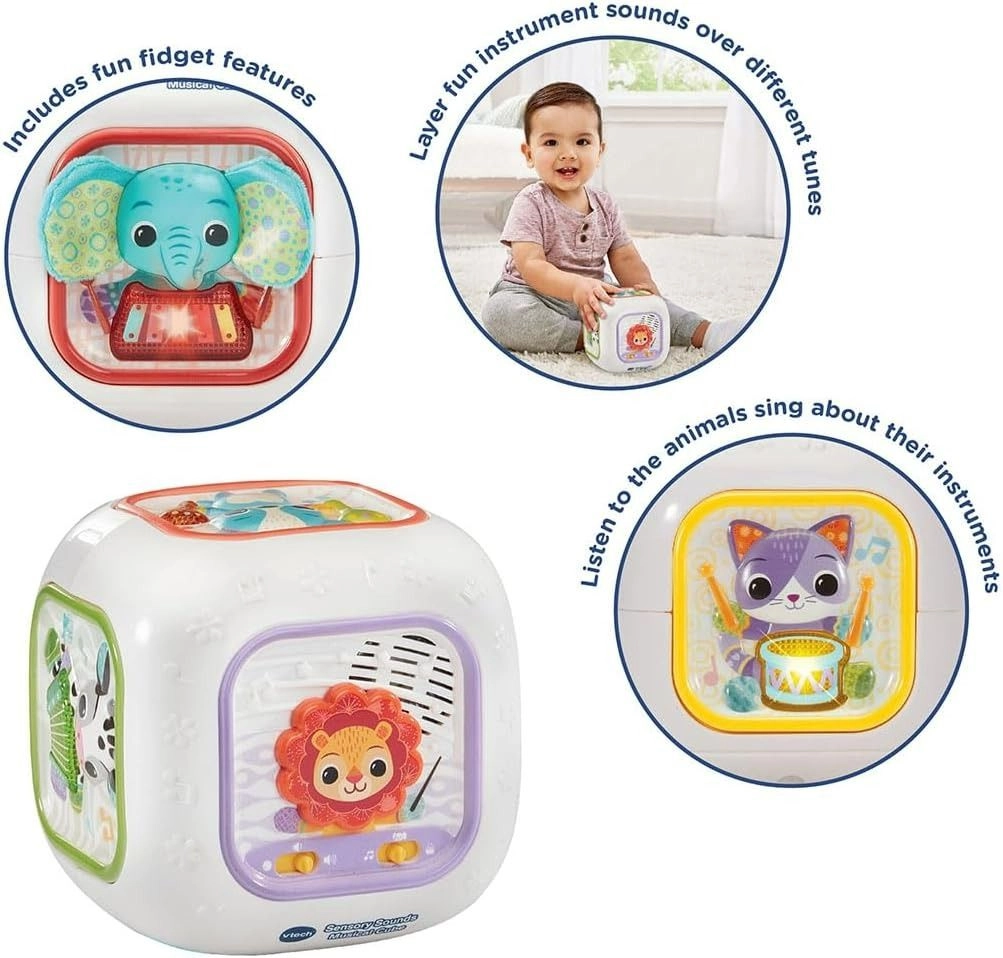 Sensory Sounds Musical Cube - Suitable for 3 to 24 Months