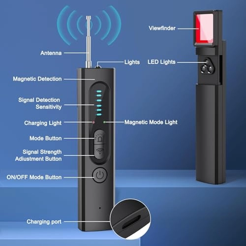 Hidden Camera Detector - Portable 1500 times/second scanning speed